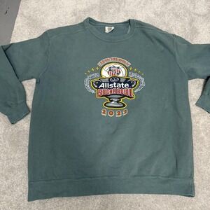 Allstate Sugar Bowl Sweatshirt Mens Large Green Volleyball Comfort Colors 2022